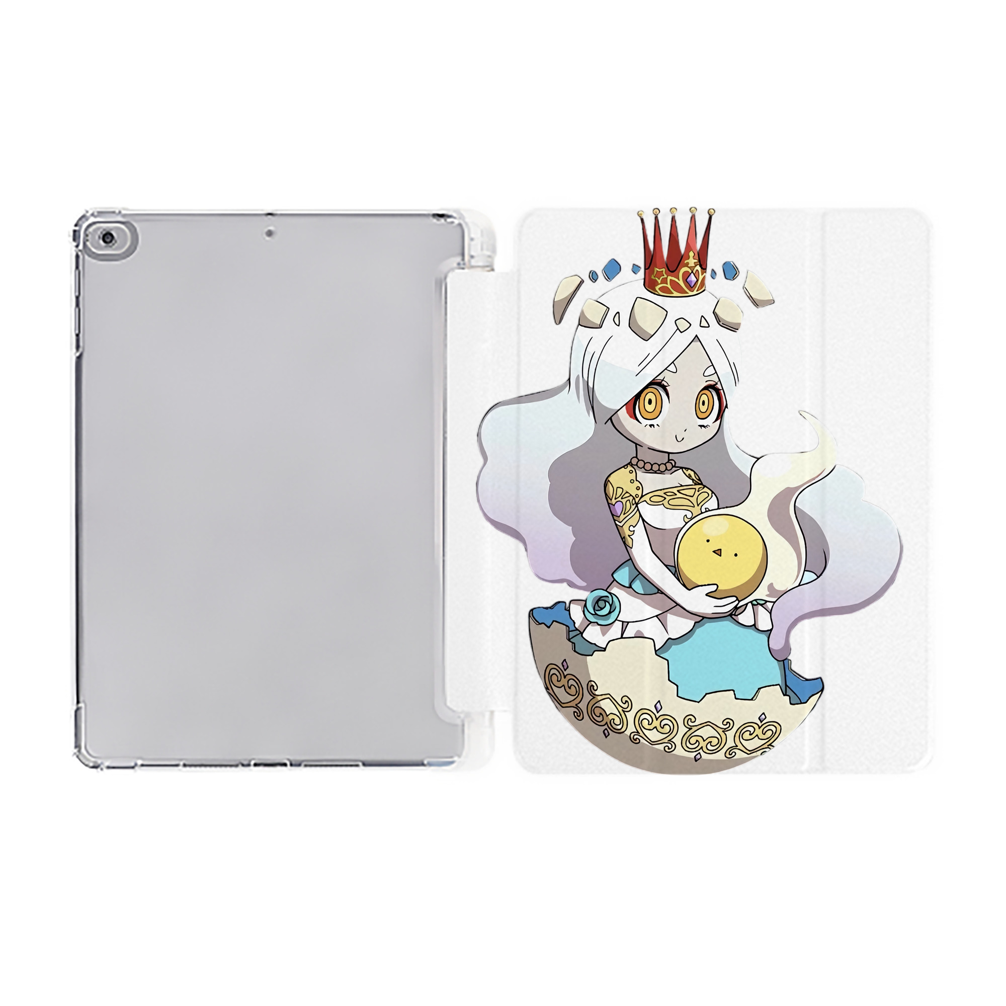 （画像用） 妖怪ウォッチ Yo-kai Watch IPad ケース ペン収納付き 三つ折りスタンド PUレザー×シリコン 対応機種9.5/10.5/10.9インチ